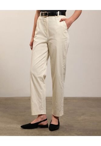 Pantalón  Para Mujer Chino Color Crema Marca Patprimo #30072101 Patprimo