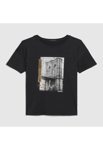 Camiseta Para Mujer Manga Corta Color Azul  Marca Patprimo #30093414