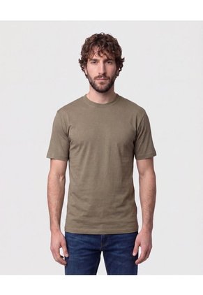 Camiseta Premium Cuello Grueso Para Hombre Verde Patprimo