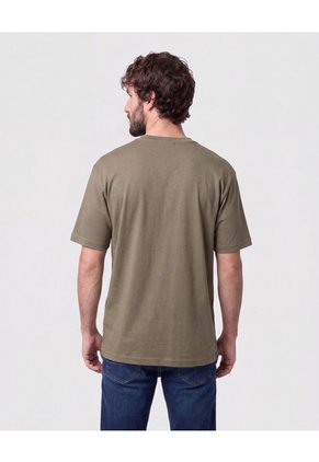 Camiseta Premium Cuello Grueso Para Hombre Verde Patprimo