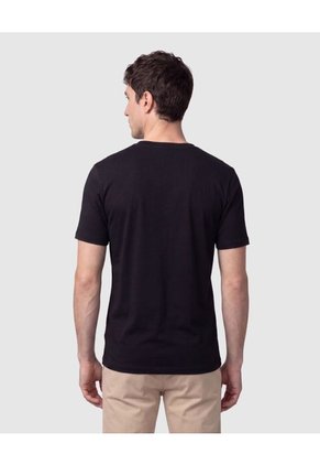 Camiseta Manga Corta Cuello Redondo Hombre  Para Hombre Negro Patprimo