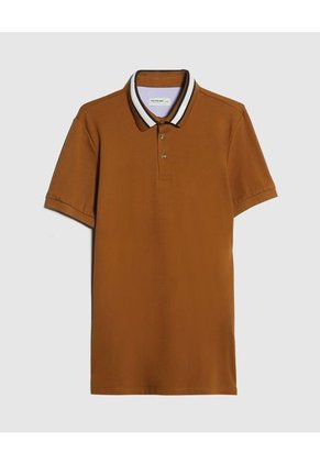 Polo Para Hombre Cuello Tejido Sin Bolsillo Color Naranja Marca Patprimo #44112660