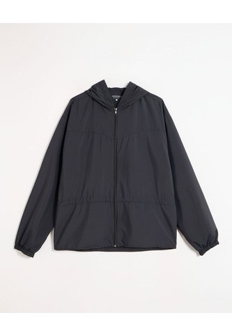 Chaqueta Rompevientos  Capucha Ajustable  Para Mujer Negro Patprimo Patprimo