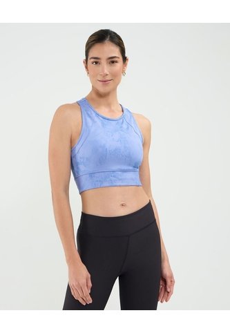 Top Deportivo Estampado  Para Mujer Azul Patprimo Patprimo