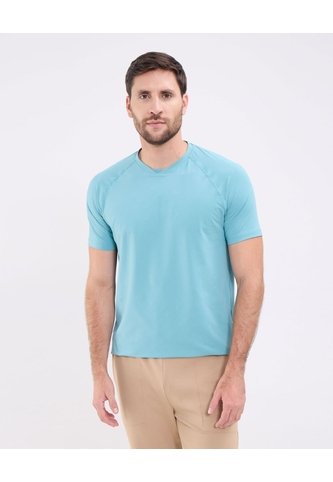 Camiseta Con Textura   Para Hombre Azul Patprimo Patprimo