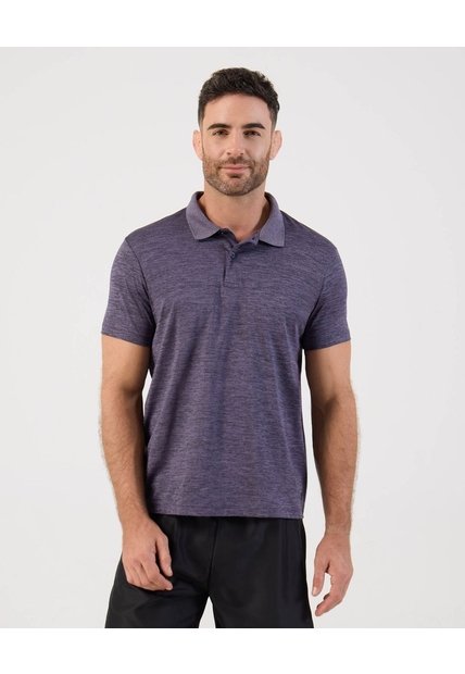 Polo Deportiva Jaspeada   Para Hombre Morado Patprimo