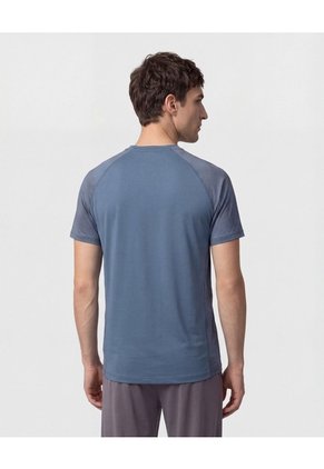 Camiseta Deportiva De Manga Ranglán  Para Hombre Azul Patprimo