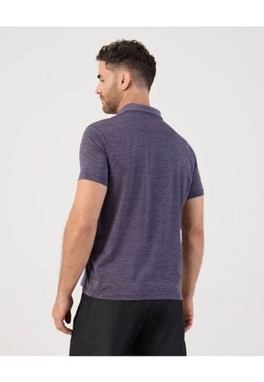 Polo Deportiva Jaspeada   Para Hombre Morado Patprimo