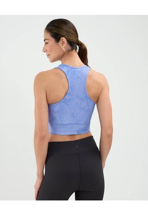 Top Deportivo Estampado Para Mujer Azul Patprimo