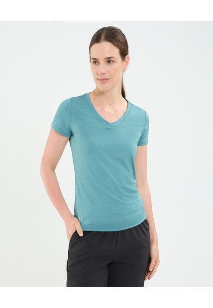 Camiseta Manga Corta   Para Mujer Azul Patprimo