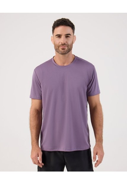 Camiseta Deportiva Unicolor   Para Hombre Morado Patprimo