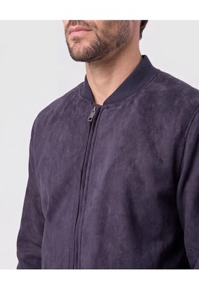 Chaqueta Tipo Bomber Para Hombre Azul Patprimo