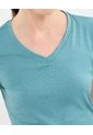 Camiseta Manga Corta   Para Mujer Azul Patprimo de Patprimo