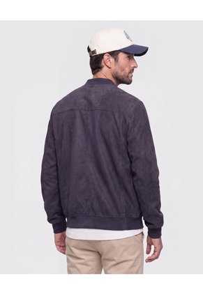 Chaqueta Tipo Bomber Para Hombre Azul Patprimo