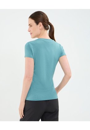 Camiseta Manga Corta   Para Mujer Azul Patprimo