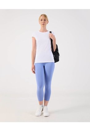 Camiseta Deportiva Manga Casco Para Mujer Blanco Patprimo