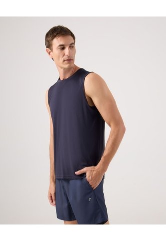 Camiseta Unicolor Manga Sisa  Para Hombre Azul Patprimo Patprimo