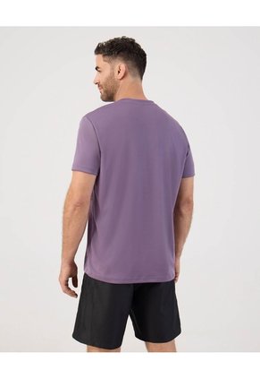Camiseta Deportiva Unicolor   Para Hombre Morado Patprimo