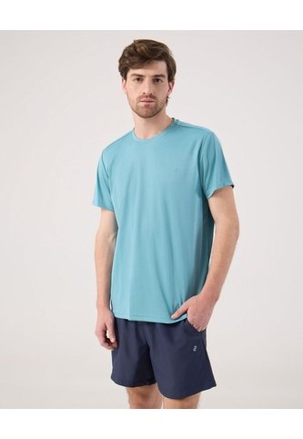 Camiseta Manga Corta Texturizada  Para Hombre Azul Patprimo Patprimo