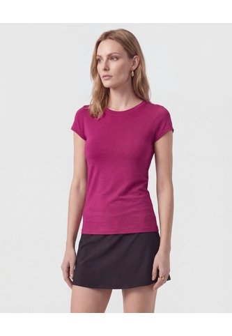 Camiseta Deportiva De Manga Corta   Para Mujer Vino Patprimo Patprimo