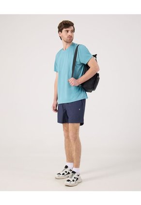 Camiseta Manga Corta Texturizada  Para Hombre Azul Patprimo