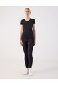 Camiseta Básica De Cuello En V  Para Mujer Negro Patprimo de Patprimo