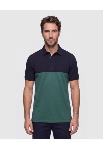 Polo Bloques   Para Hombre Azul Patprimo Patprimo