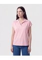 Blusa Camisera Sin Botones   Para Mujer Rosa Patprimo de Patprimo