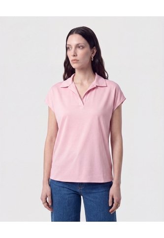 Blusa Camisera Sin Botones   Para Mujer Rosa Patprimo Patprimo