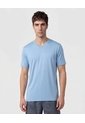 Camiseta Deportiva Unicolor   Para Hombre Azul Patprimo de Patprimo