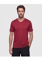 Camiseta Deportiva Unicolor   Para Hombre Vino Patprimo de Patprimo