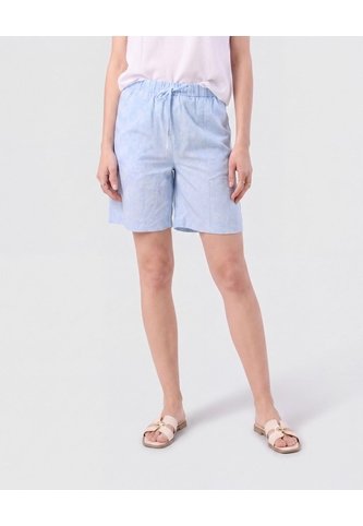 Bermuda Con Cordón Ajustable   Para Mujer Azul Patprimo Patprimo