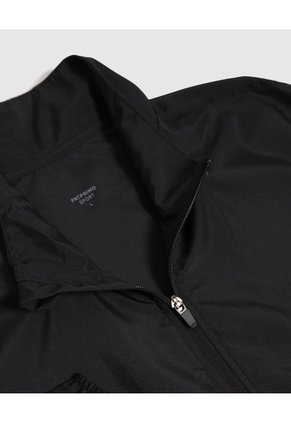 Chaqueta Unicolor Tipo Rompe Vientos   Para Hombre Negro Patprimo