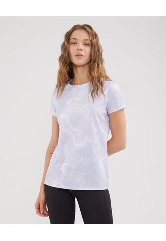 Camiseta Manga Corta Estampada  Para Mujer Crema Patprimo Patprimo