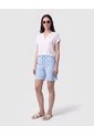Bermuda Con Cordón Ajustable   Para Mujer Azul Patprimo de Patprimo