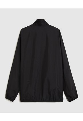 Chaqueta Unicolor Tipo Rompe Vientos   Para Hombre Negro Patprimo