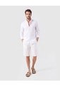 Camisa Manga Larga Texturizada   Para Hombre Blanco Patprimo de Patprimo