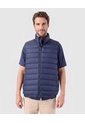 Chaleco Acolchado Cuello Alto   Para Hombre Azul Patprimo de Patprimo