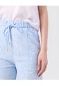 Bermuda Con Cordón Ajustable   Para Mujer Azul Patprimo de Patprimo