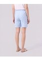 Bermuda Con Cordón Ajustable   Para Mujer Azul Patprimo de Patprimo