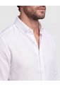 Camisa Manga Larga Texturizada   Para Hombre Blanco Patprimo de Patprimo