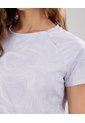 Camiseta Manga Corta Estampada  Para Mujer Crema Patprimo de Patprimo