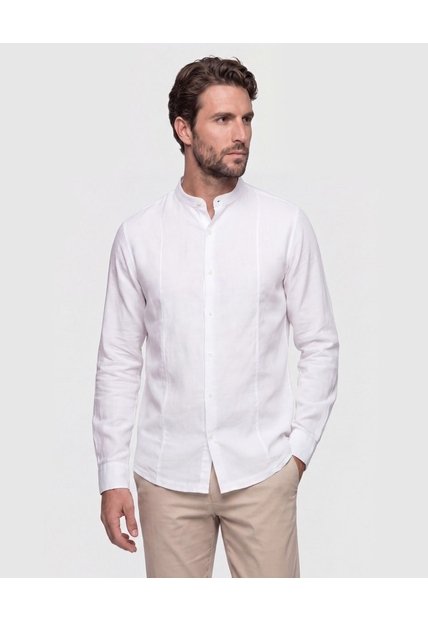 Camisa Guayabera Premium   Para Hombre Blanco Patprimo