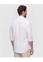 Camisa Manga Larga Texturizada   Para Hombre Blanco Patprimo de Patprimo