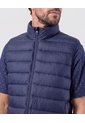 Chaleco Acolchado Cuello Alto   Para Hombre Azul Patprimo de Patprimo