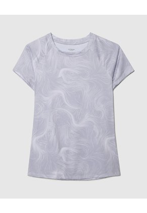 Camiseta Manga Corta Estampada  Para Mujer Crema Patprimo