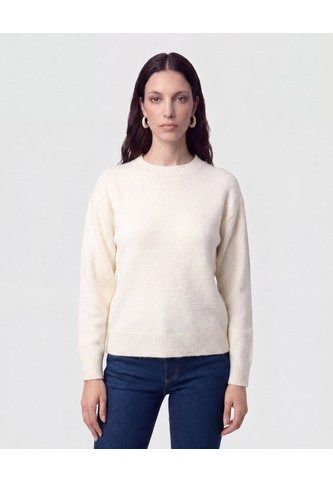 Saco De Punto Básico   Para Mujer Blanco Patprimo Patprimo