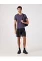 Camiseta Deportiva Jaspeada   Para Hombre Morado Patprimo de Patprimo