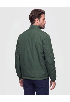 Chaqueta Doble Faz Con Cuello Alto   Para Hombre Verde Patprimo