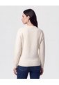 Saco De Punto Básico   Para Mujer Blanco Patprimo de Patprimo